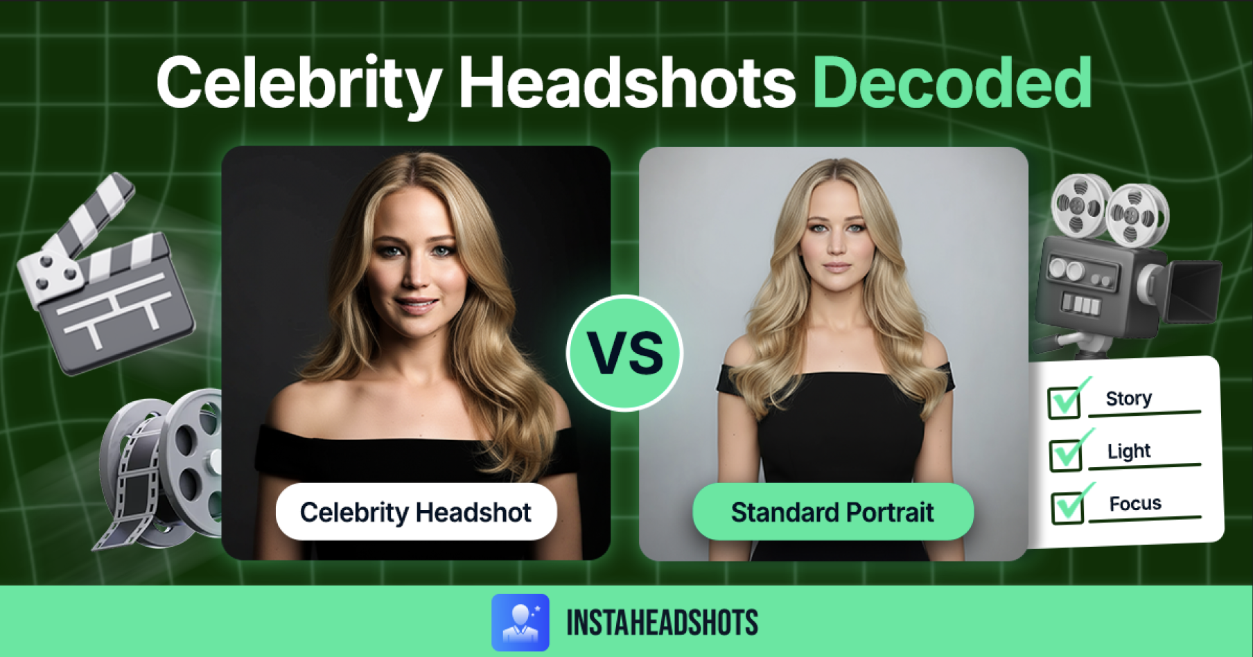Spotlight Stealers: Iconic Celebrity Headshots Decoded