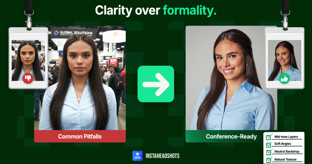 Conference Headshots: How To Look Confident and Camera-Ready