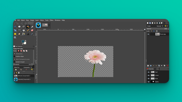 How to Remove Background from a Picture in GIMP?