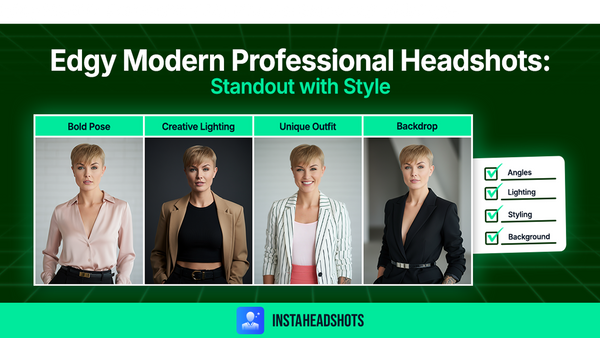 Edgy Modern Professional Headshots: Stand Out with Style