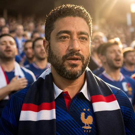 France soccer fan — Stadium AI photo
